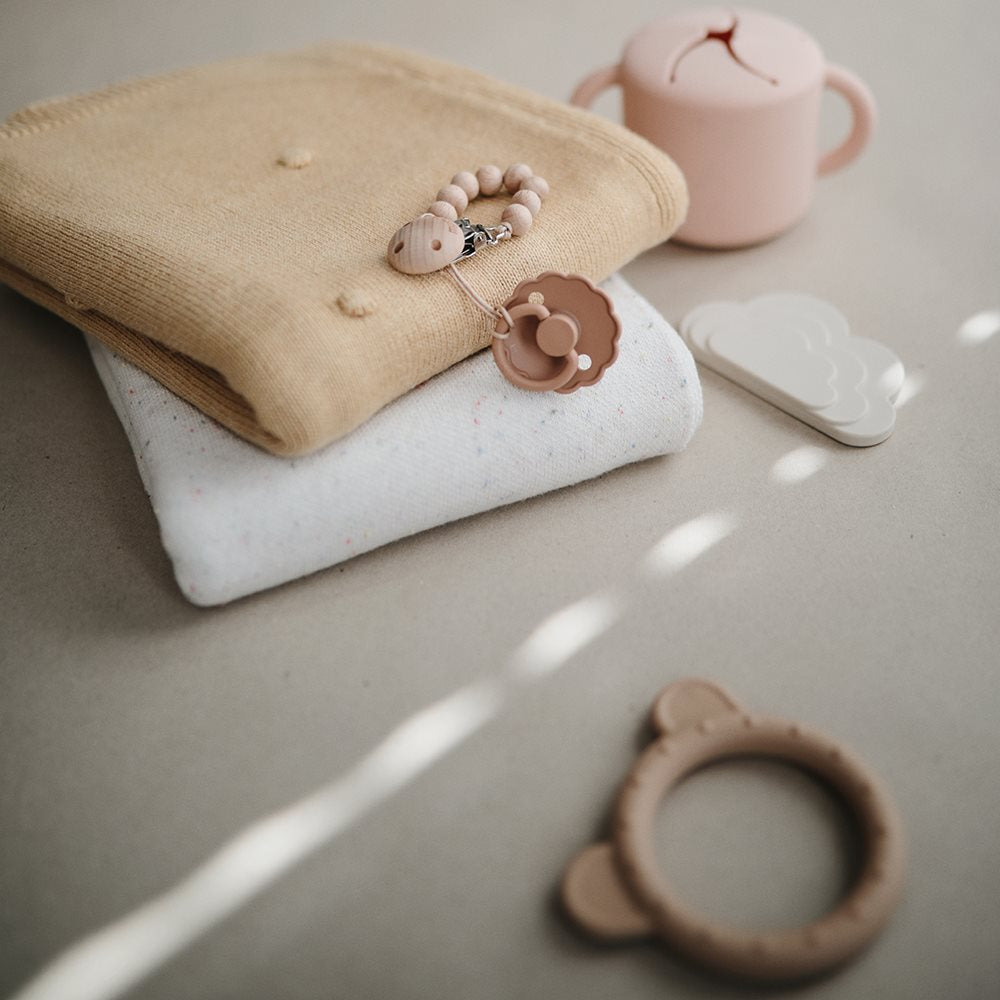 Плетено ќебе со точки - Сива