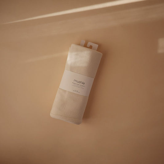 Памучно ребрасто ќебе - Беж