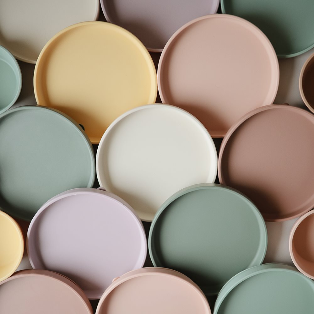 Класична силиконска чинија - Румена