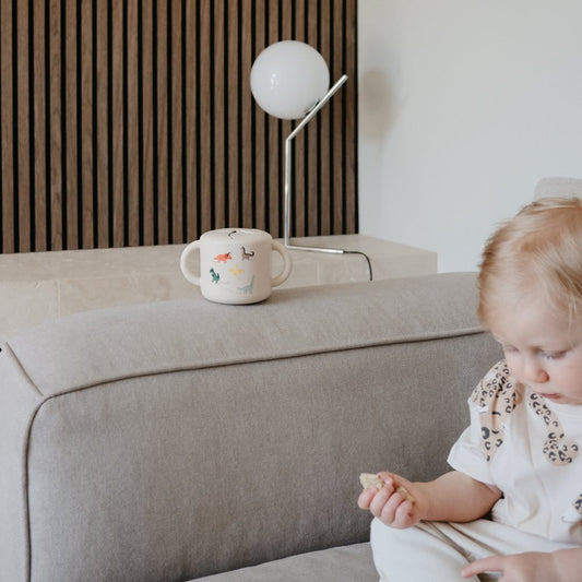 Силиконска чаша за ужина - Диносауруси