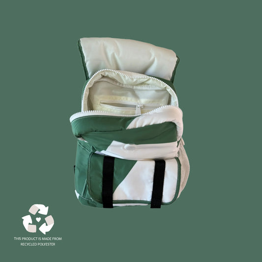 Детски ранец - Зелена графика