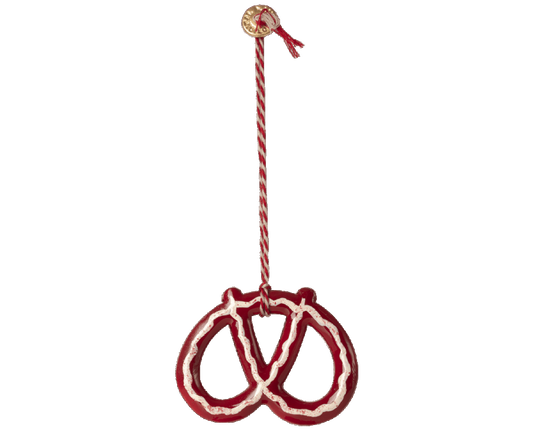 Метален украс - Перек со бело