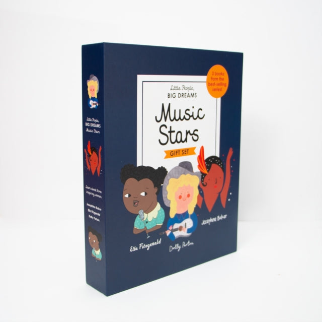Little People, BIG DREAMS: Music Stars : 3 books Ella Fitzgerald - Dolly Parton - Josephine Baker - книги на англиски јазик