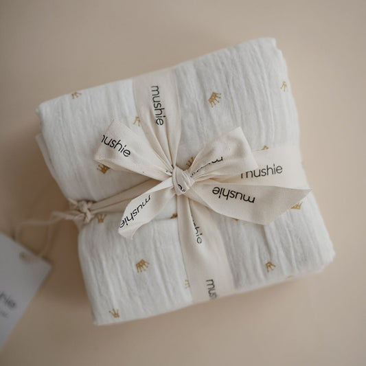 Муслин тетра пелени пакување од 3 - Круни