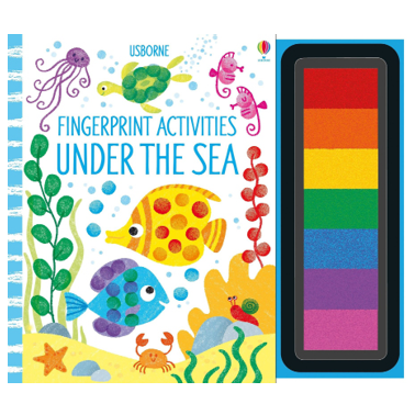 Книга со активности со отисок - Под морето
