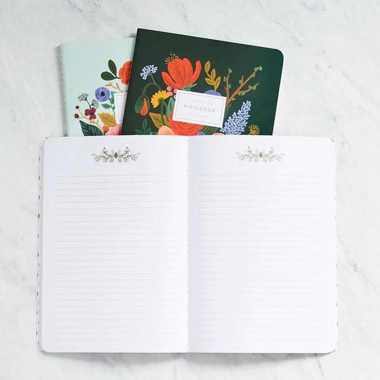 Rifle Paper Co - Тетратки со конец (сет од 3) - Градина