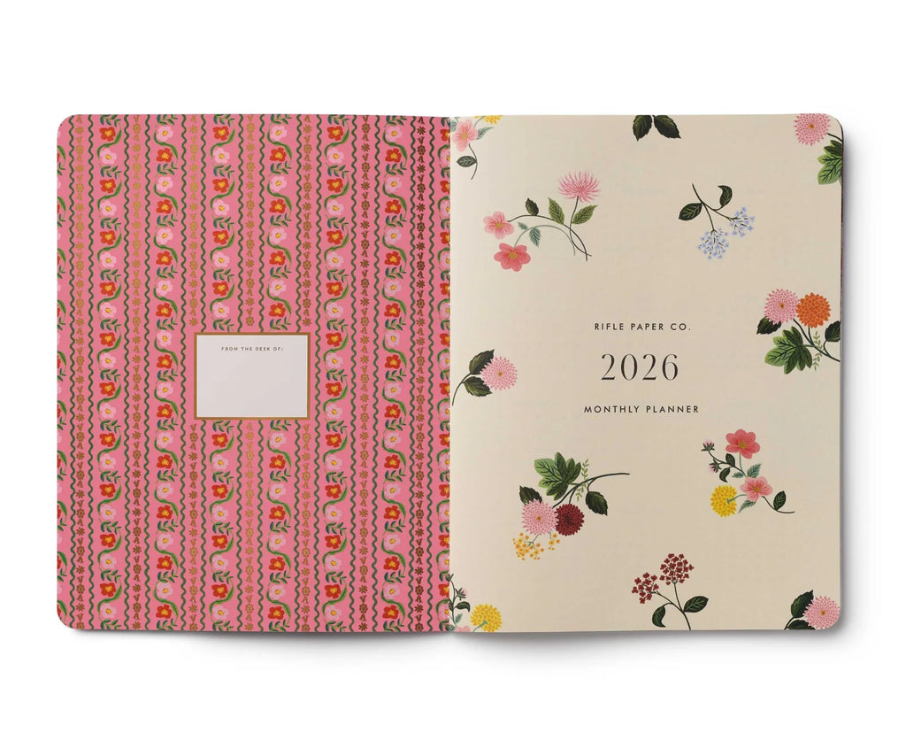 Rifle Paper Co - 12 - Месечен Планер за 2026 год. - Далија