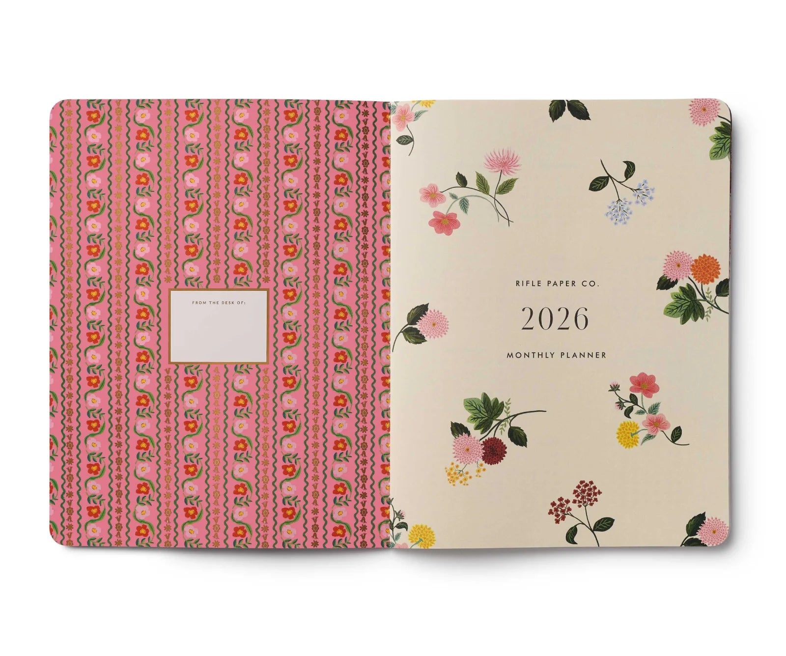 Rifle Paper Co - 12 - Месечен Планер за 2026 год. - Далија