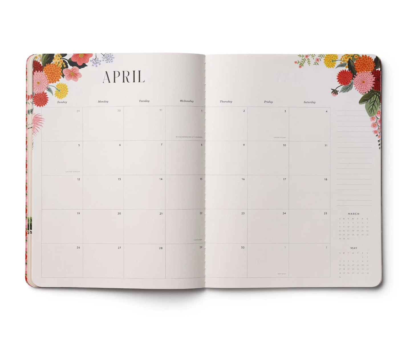 Rifle Paper Co - Месечен Планер за 2026 год. - Далија