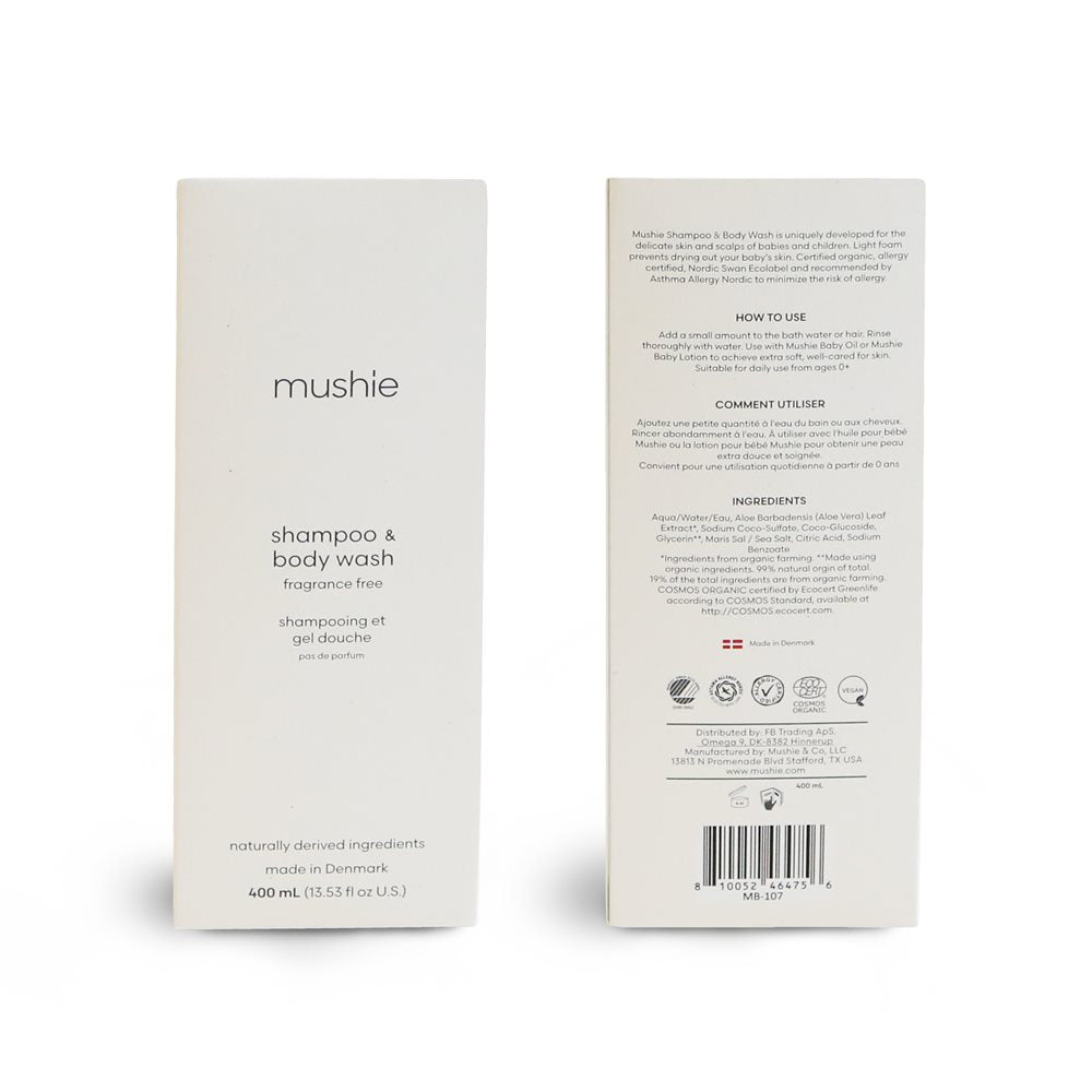 Mushie Шампон и гел за туширање без мирис - Космос