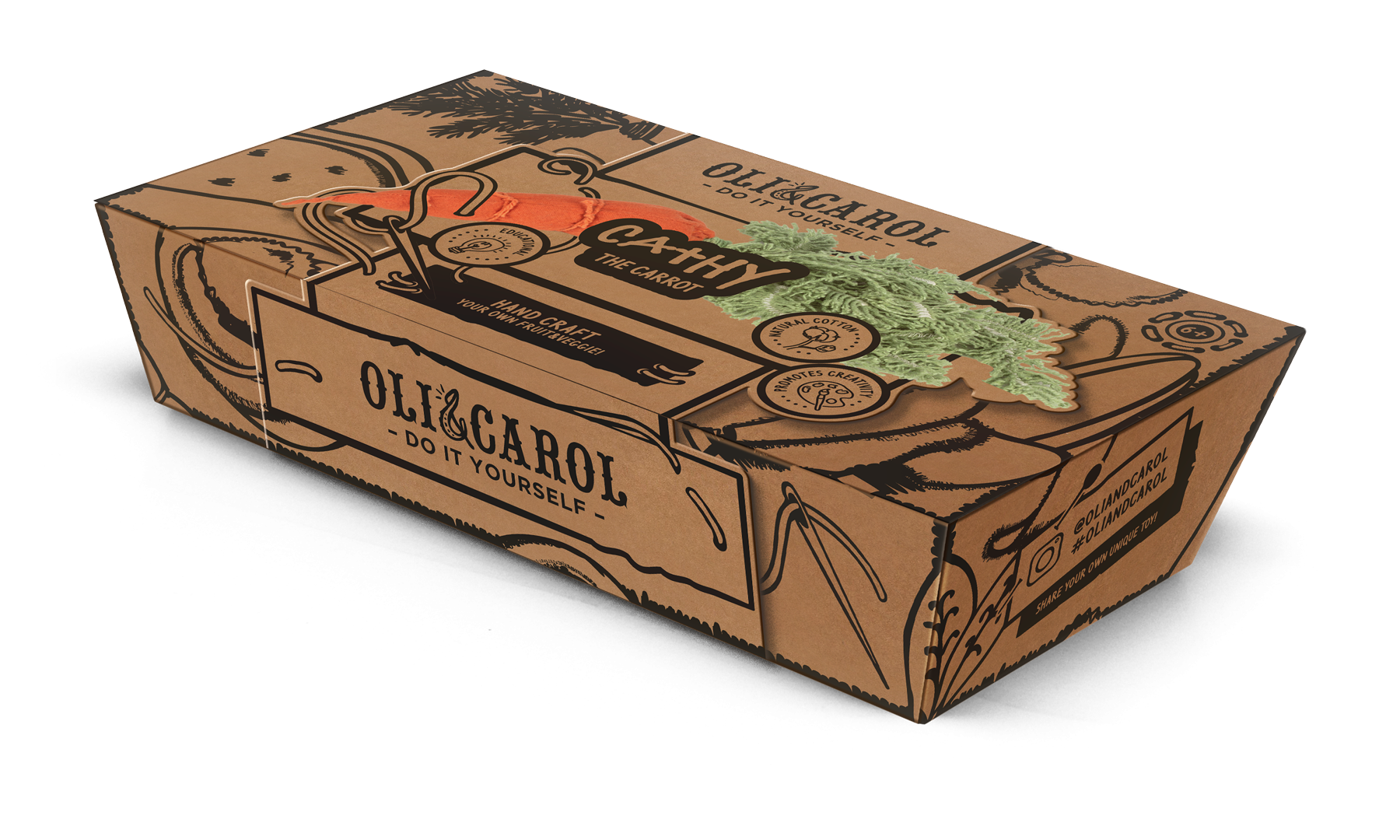 Oil&Carol Направи сам играчка - Морковче