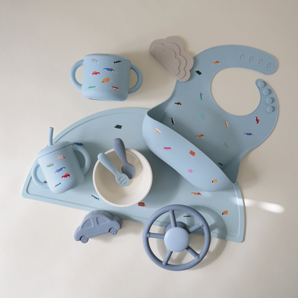 Силиконска чаша за вежбање со цевка - Ретро Коли