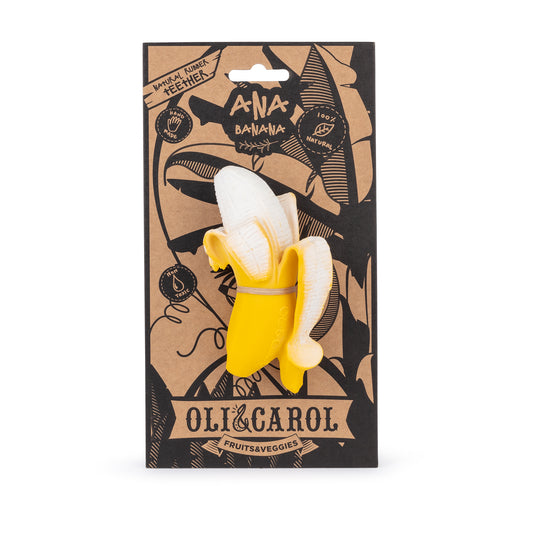 Oil&Carol Ана банана - Гумена глодалка и играчка за бањање