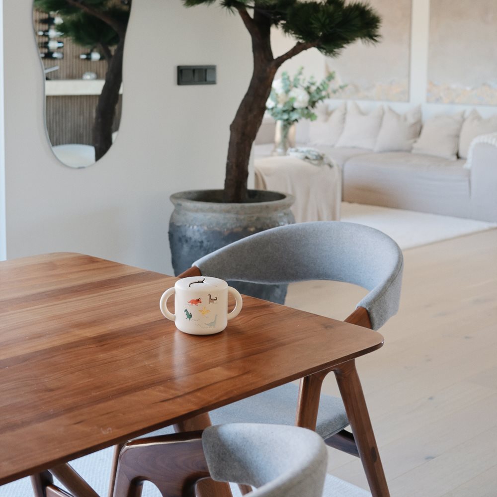 Силиконска чаша за ужина - Диносауруси