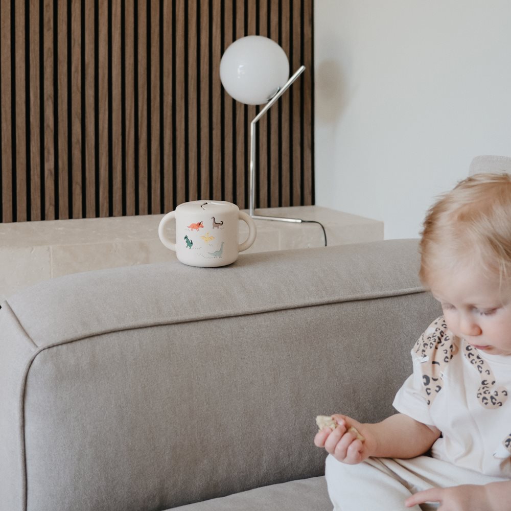 Силиконска чаша за ужина - Диносауруси