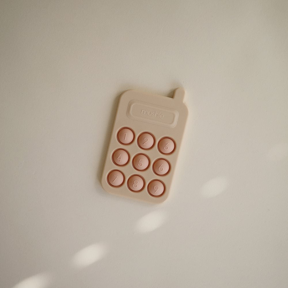 Телефон играчка за притискање - Румена