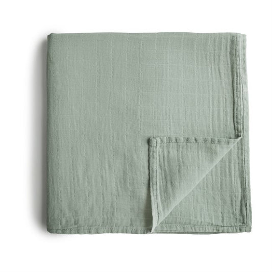 Муслин прекривка од органски памук - Зелена саге